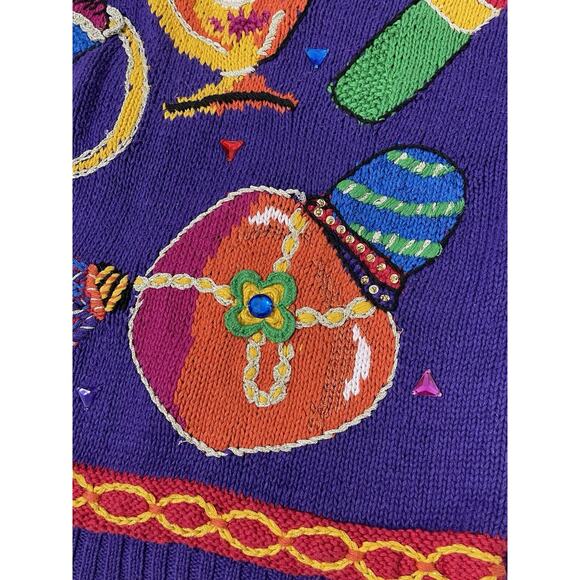 CHAUS Woman vintage novelty pullover long sleeve sweater 2X Volup - Picture 6 of 12